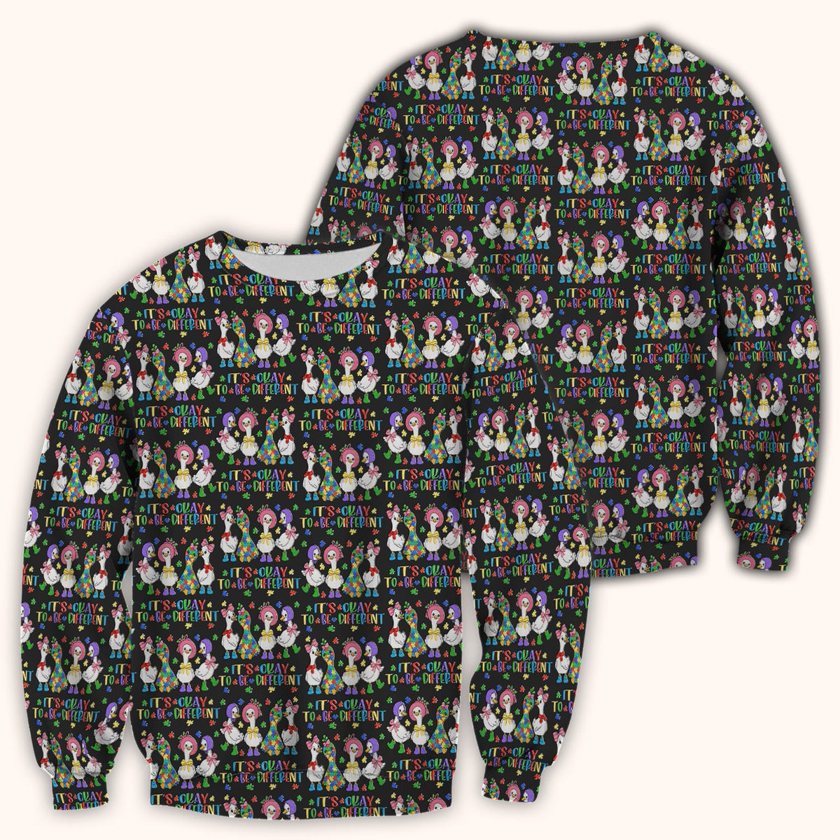 It's Okay To Be Different Duck Nurse Scrub Top