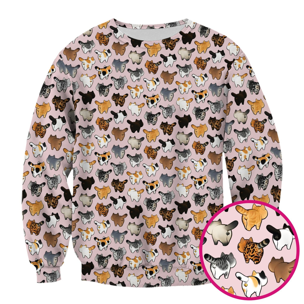 Cat Butt Nurse Scrub Top