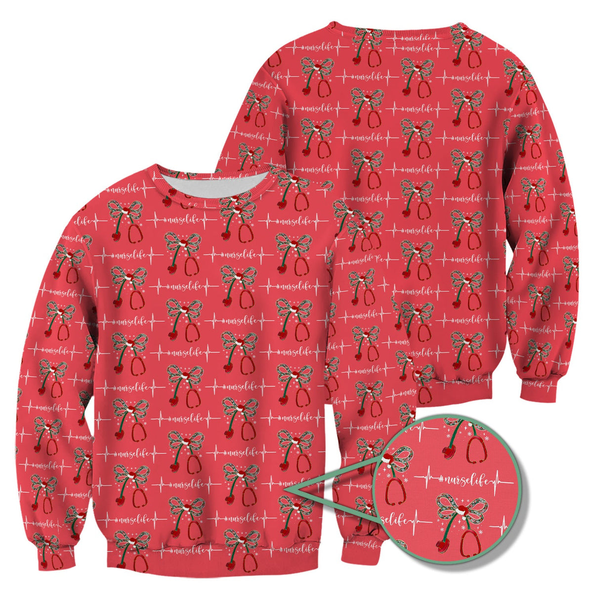 Stethoscope Heartbeat Nurse Shirt - Christmas Gift