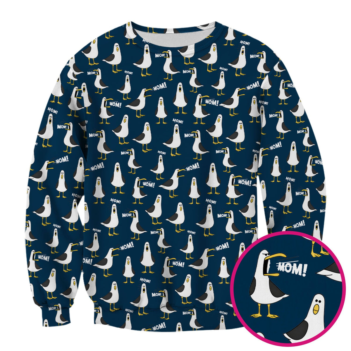 Seagull Mom Nurse Scrub Top