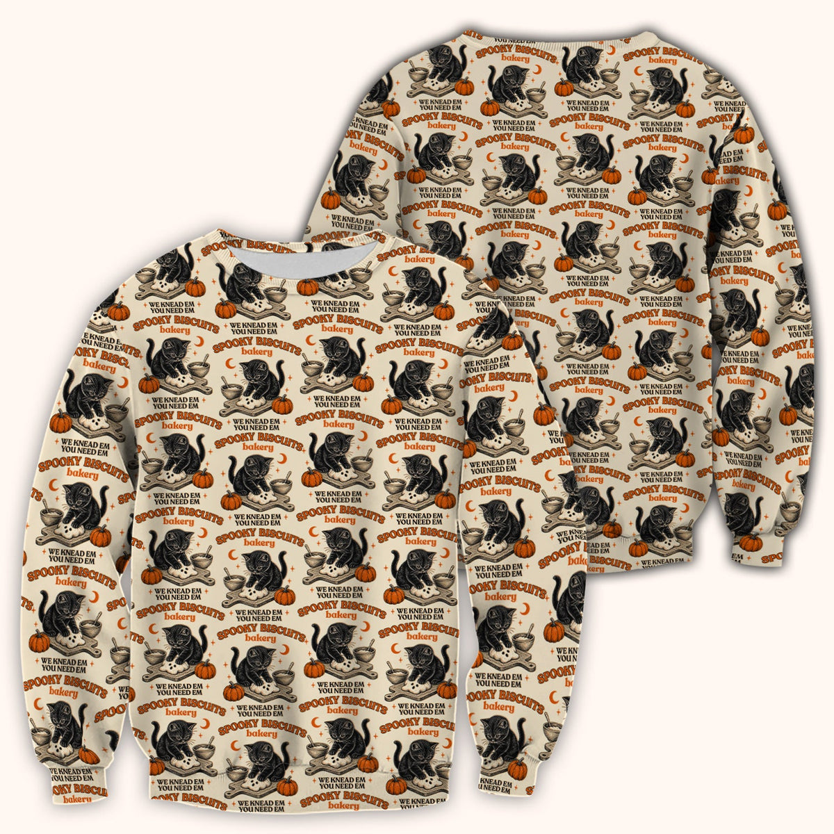 Black Cat Nurse Scrub Top - Halloween Gift
