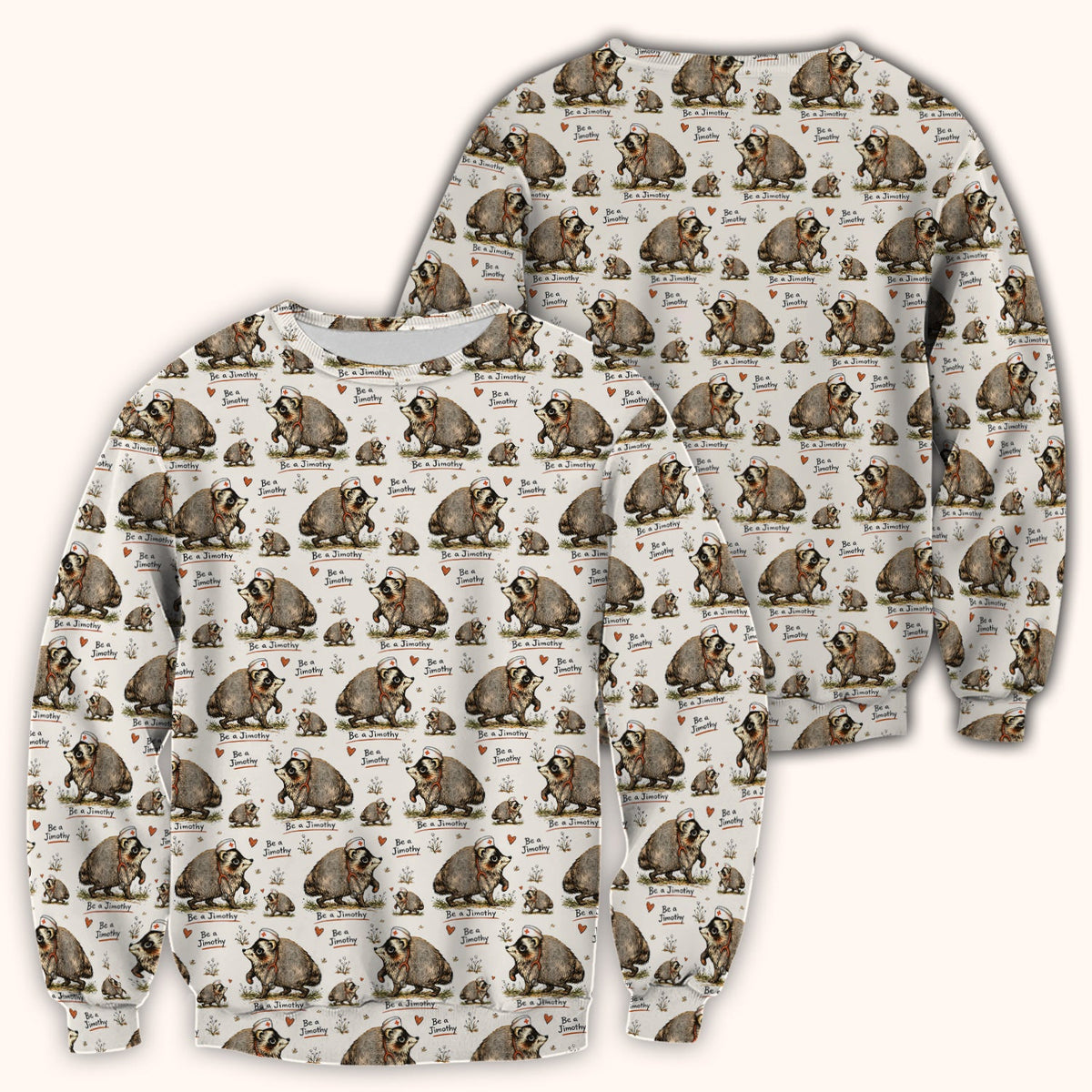 Funny Be A Jimothy Opossum Nurse Scrub Top