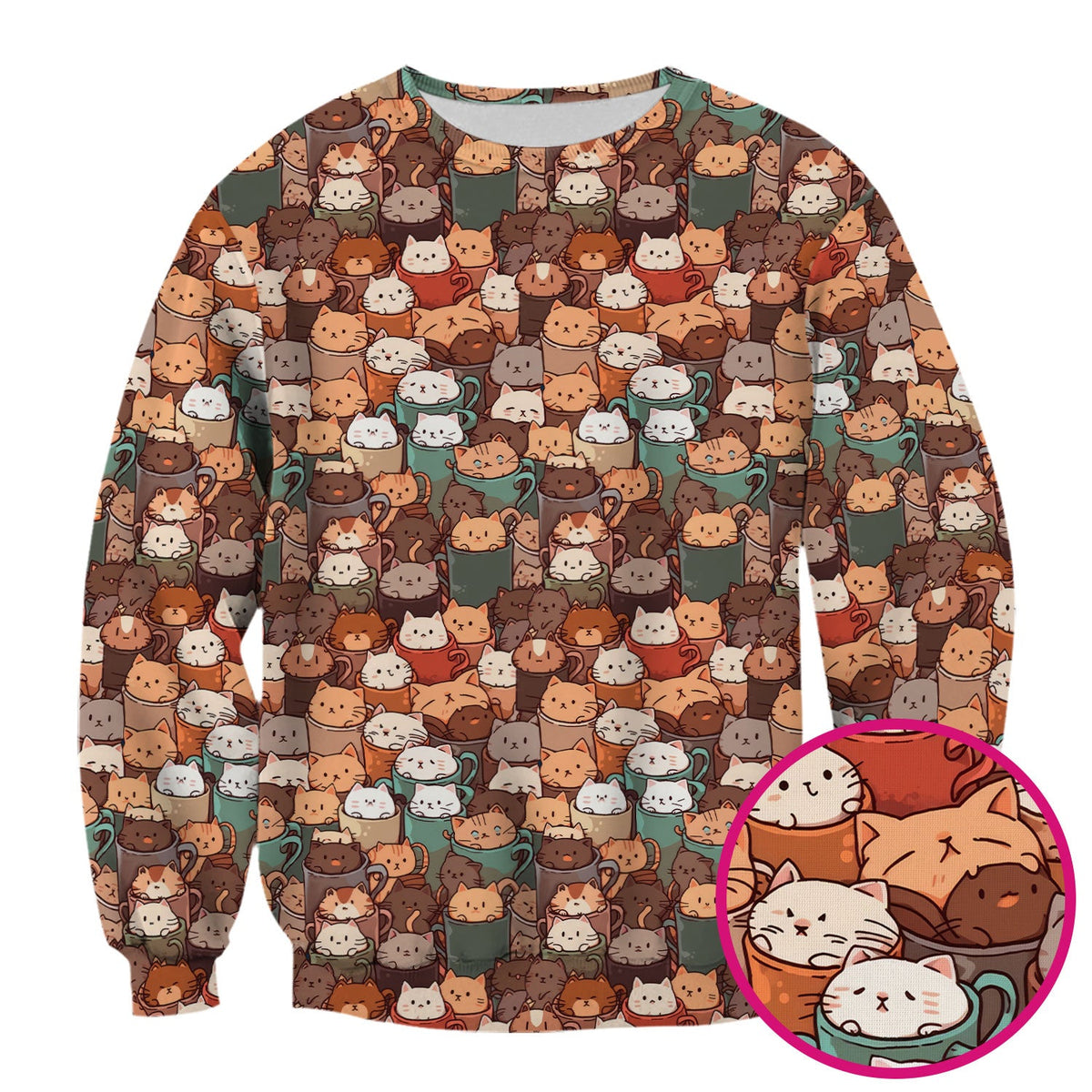 Kittens in Mug Nurse Scrub Top
