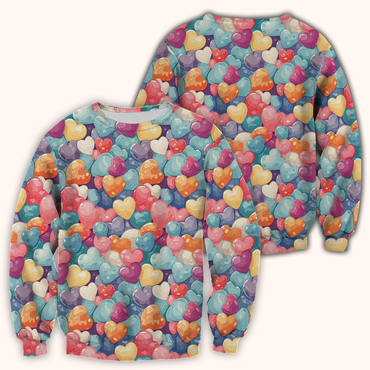 Sweet Valentine Heart Pediatric Nurse Scrub Top