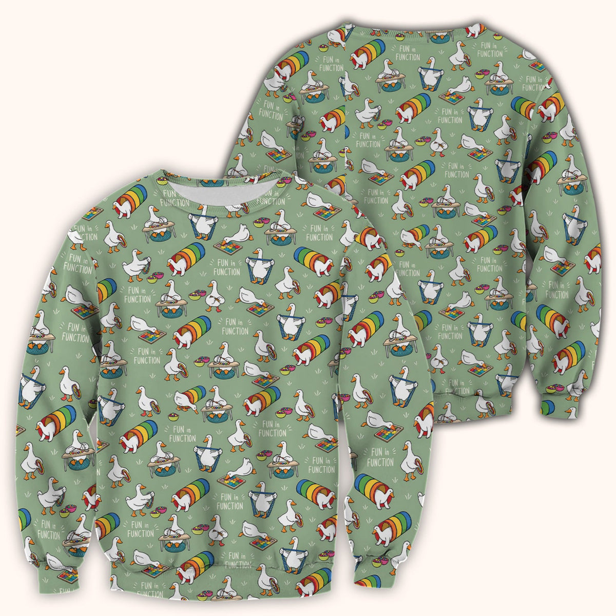 Fun In Function Occupational Therapy Duck Nurse Scrub Top