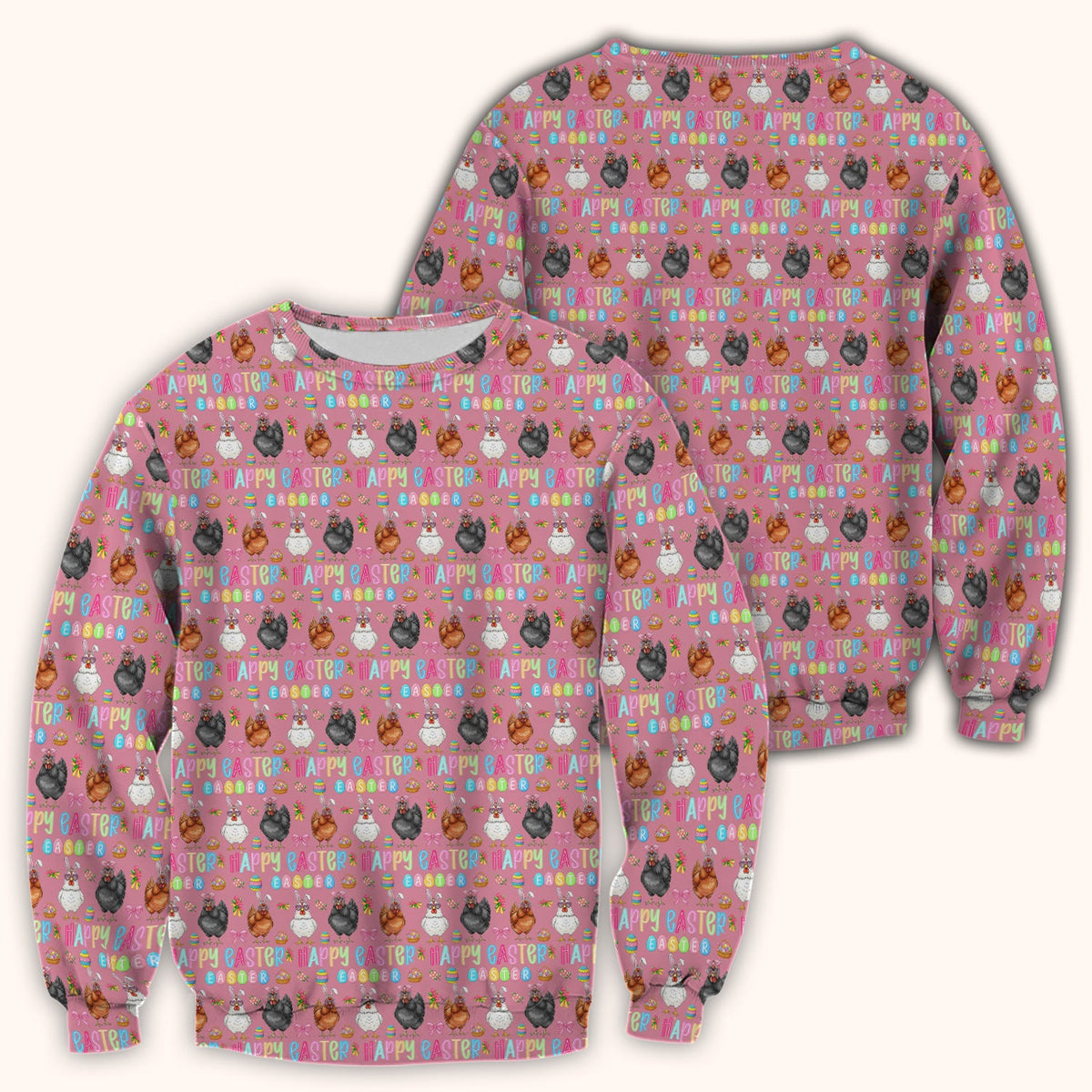 Bunny Eggs Nurse Scrub Tops - Easter Gift