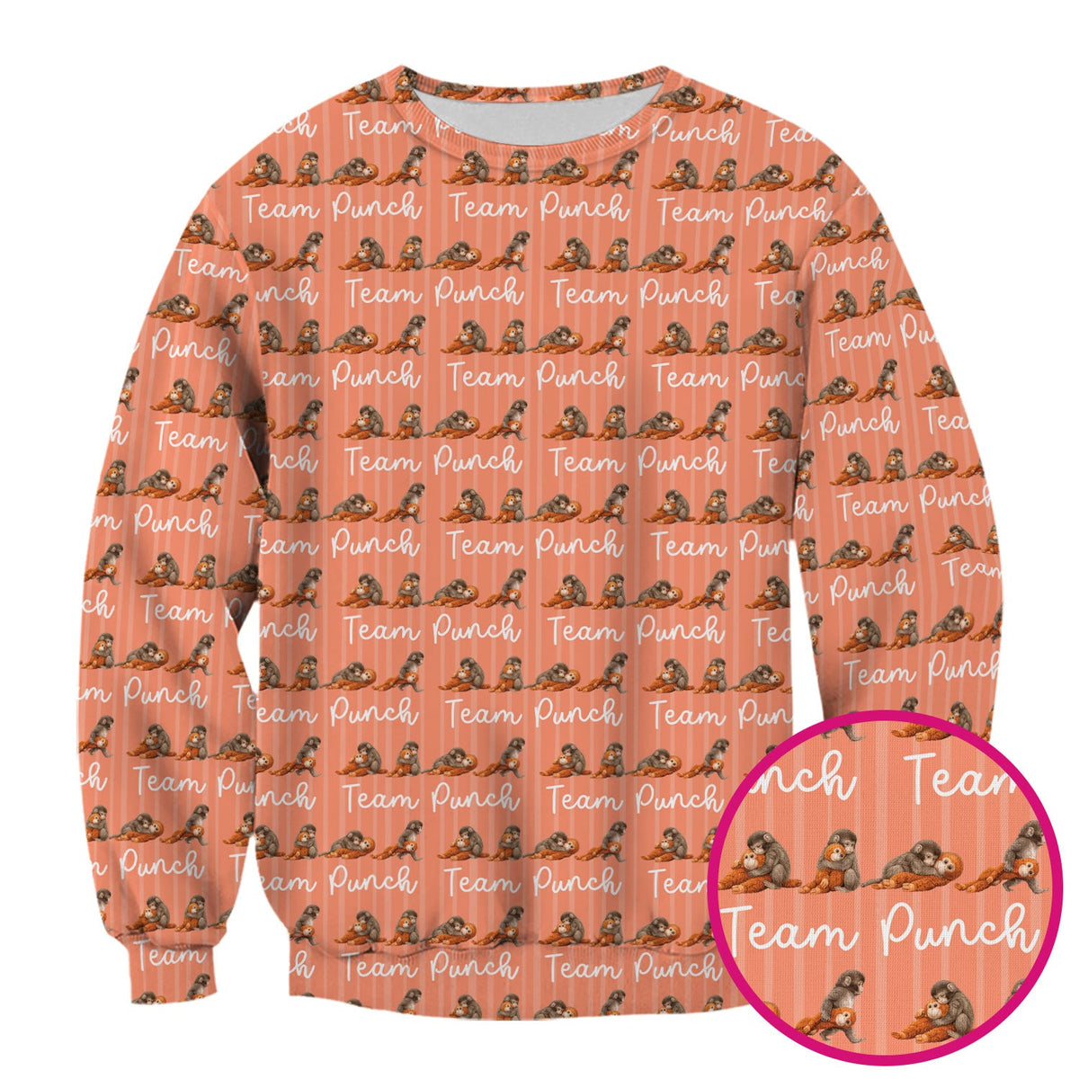 Monkey Team Punch Nurse Scrub Top