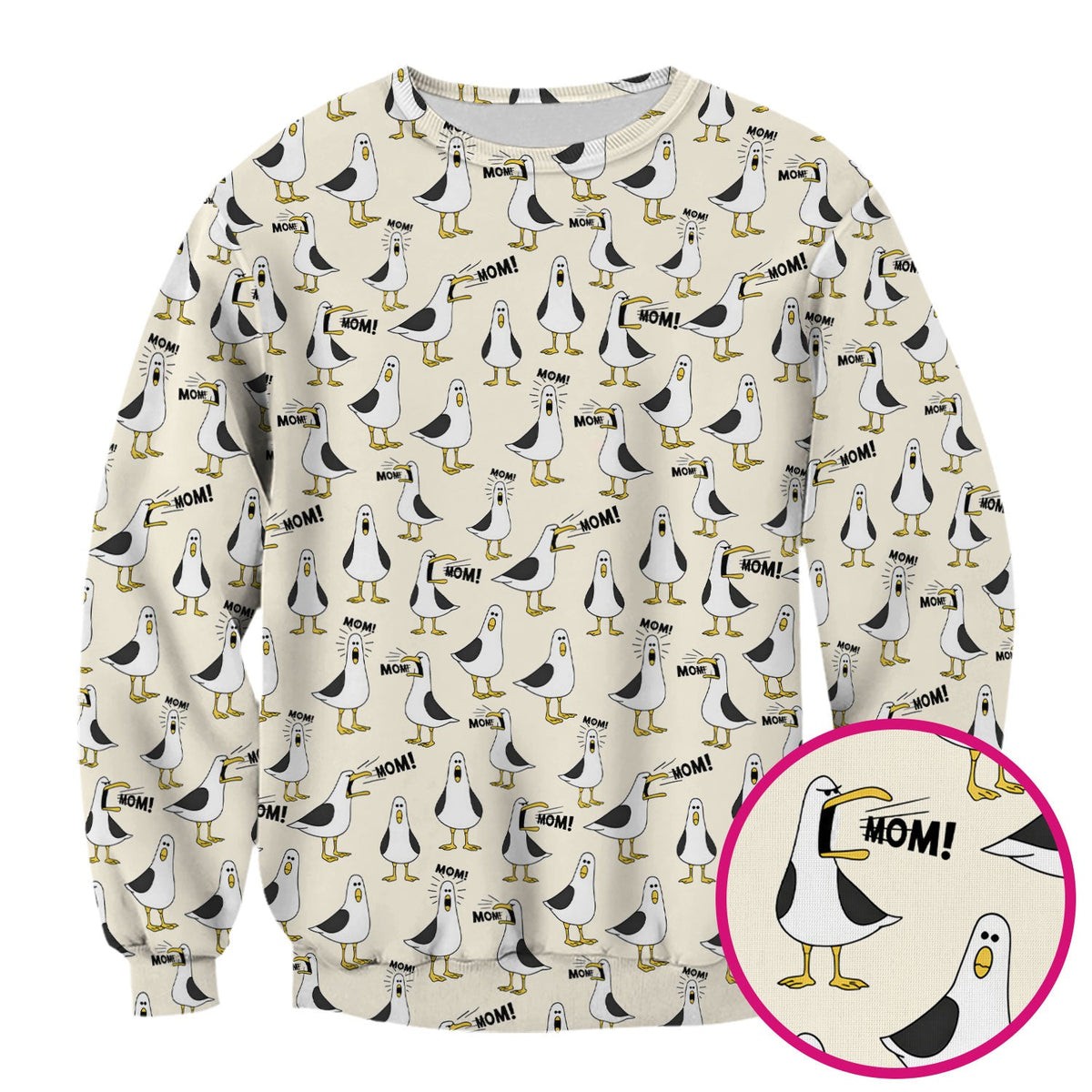 Seagull Mom Nurse Scrub Top