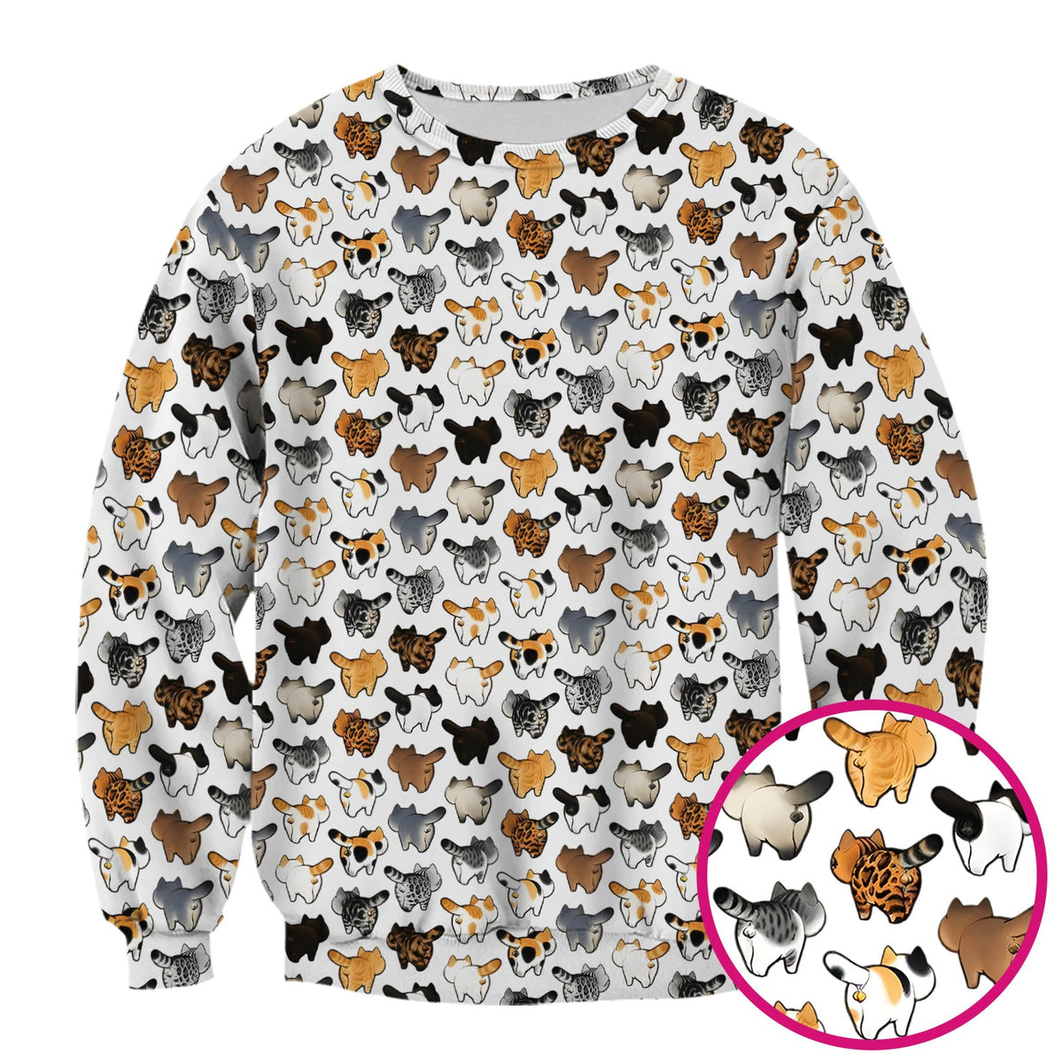 Cat Butt Nurse Scrub Top