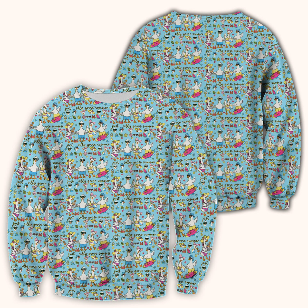 Silly Goose Summer Nurse Scrub Top
