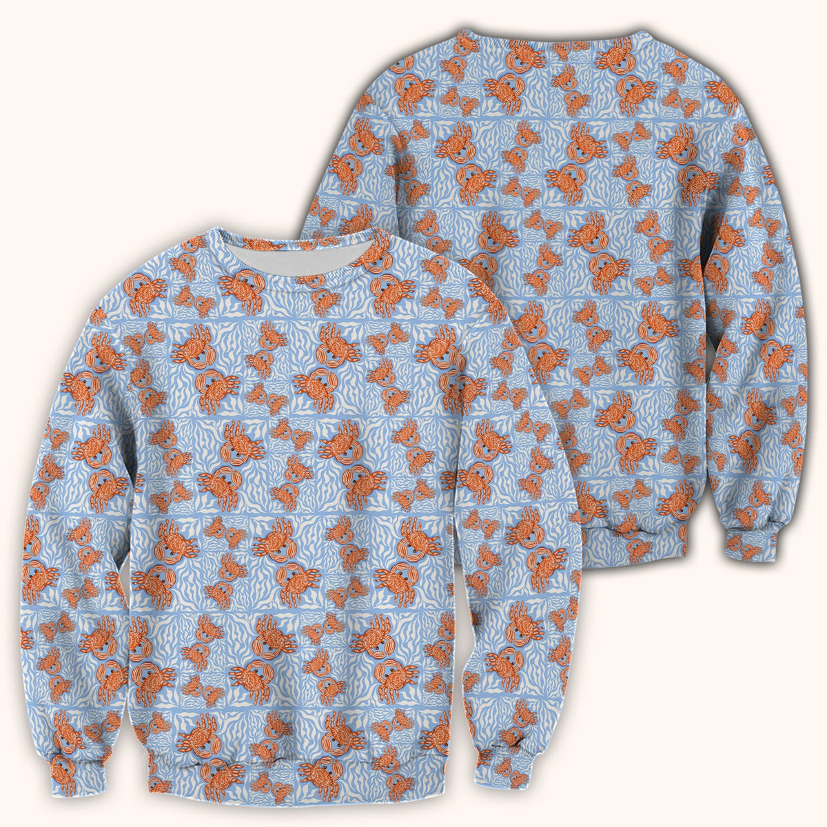 Coastal Crab Nurse Scrub Top