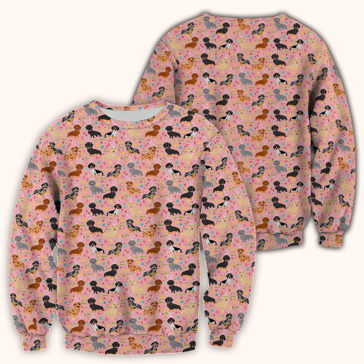 Dachshund Dog Nurse Scrub Top - Easter Gift