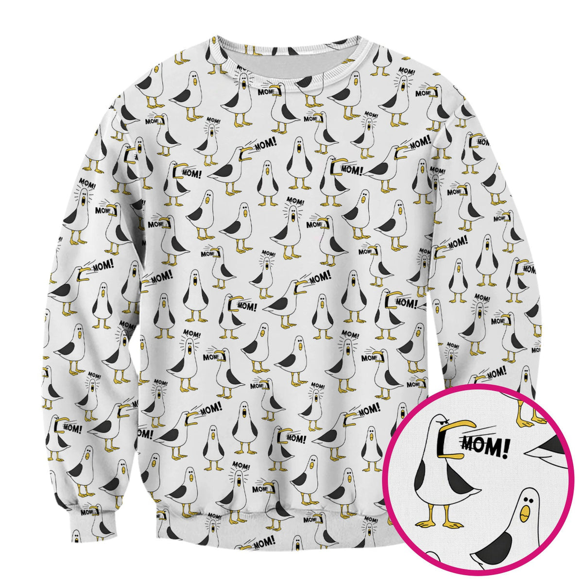 Seagull Mom Nurse Scrub Top