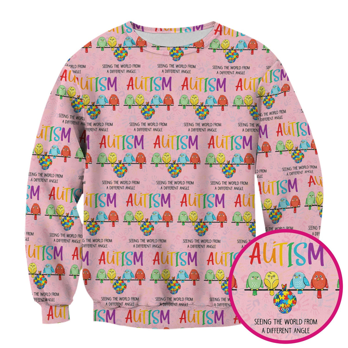 Autism Seeing The World From A Different Angle Nurse Scrub Top