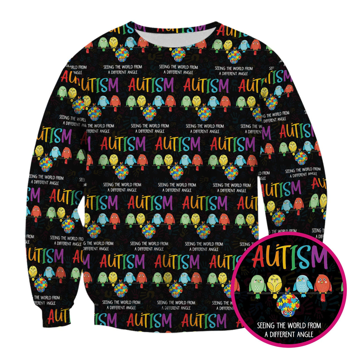 Autism Seeing The World From A Different Angle Nurse Scrub Top