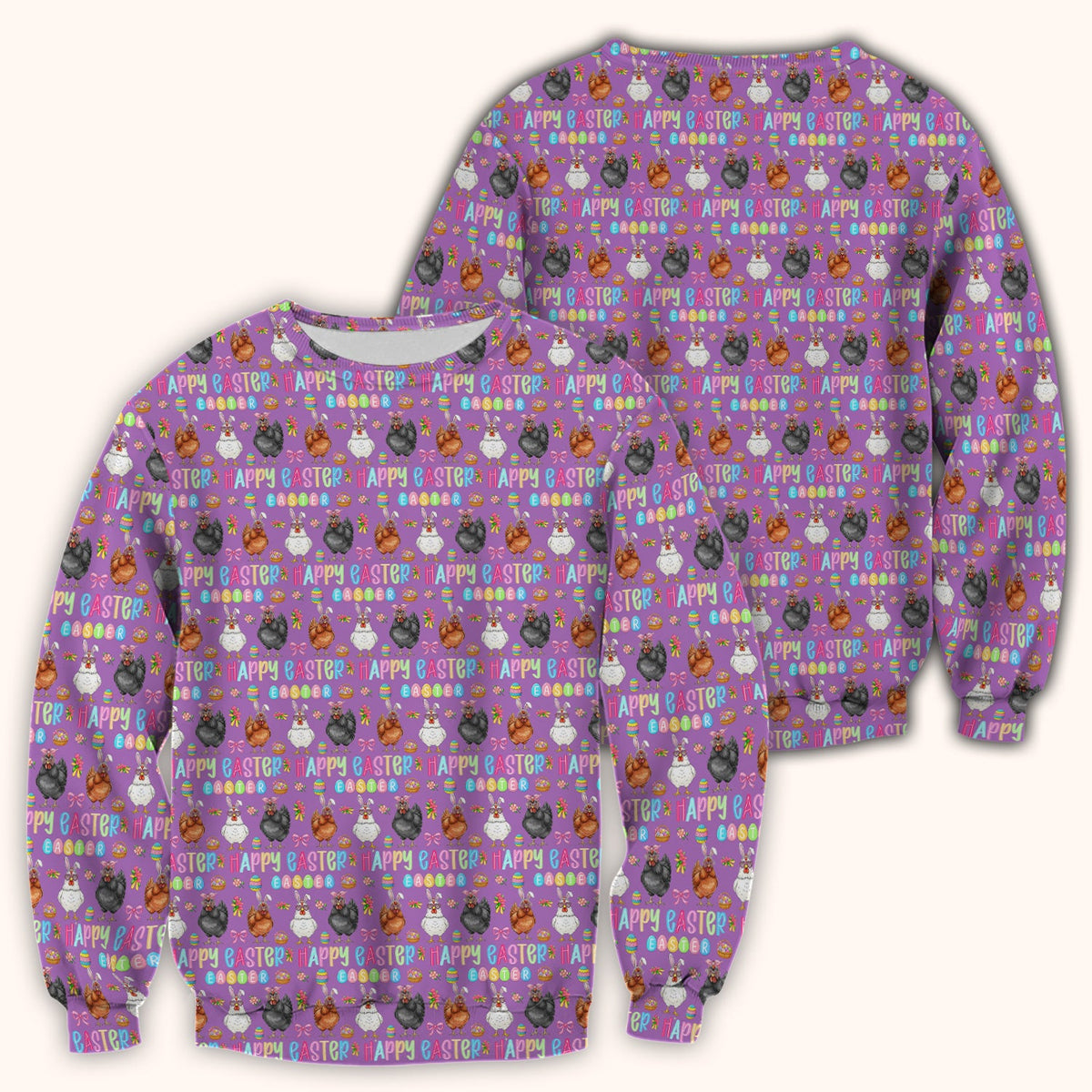 Bunny Eggs Nurse Scrub Tops - Easter Gift