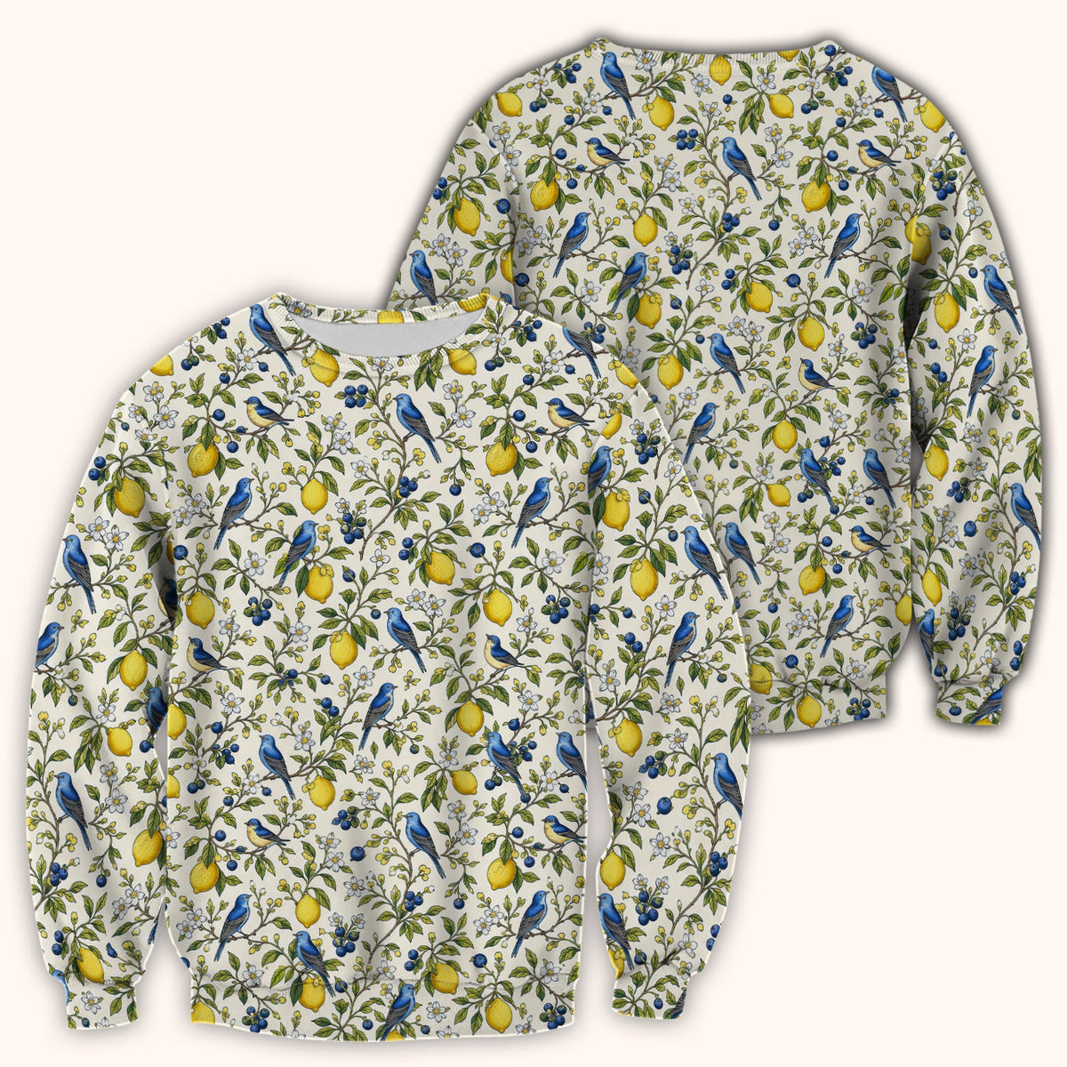 Bluebird Lemon Blossom Nurse Scrub Top