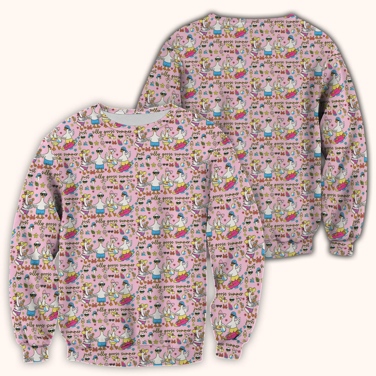 Silly Goose Summer Nurse Scrub Top