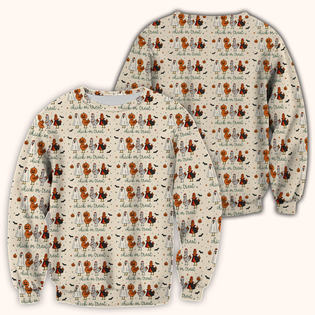 Chick Or Treat Nurse Scrub Top - Halloween Gift