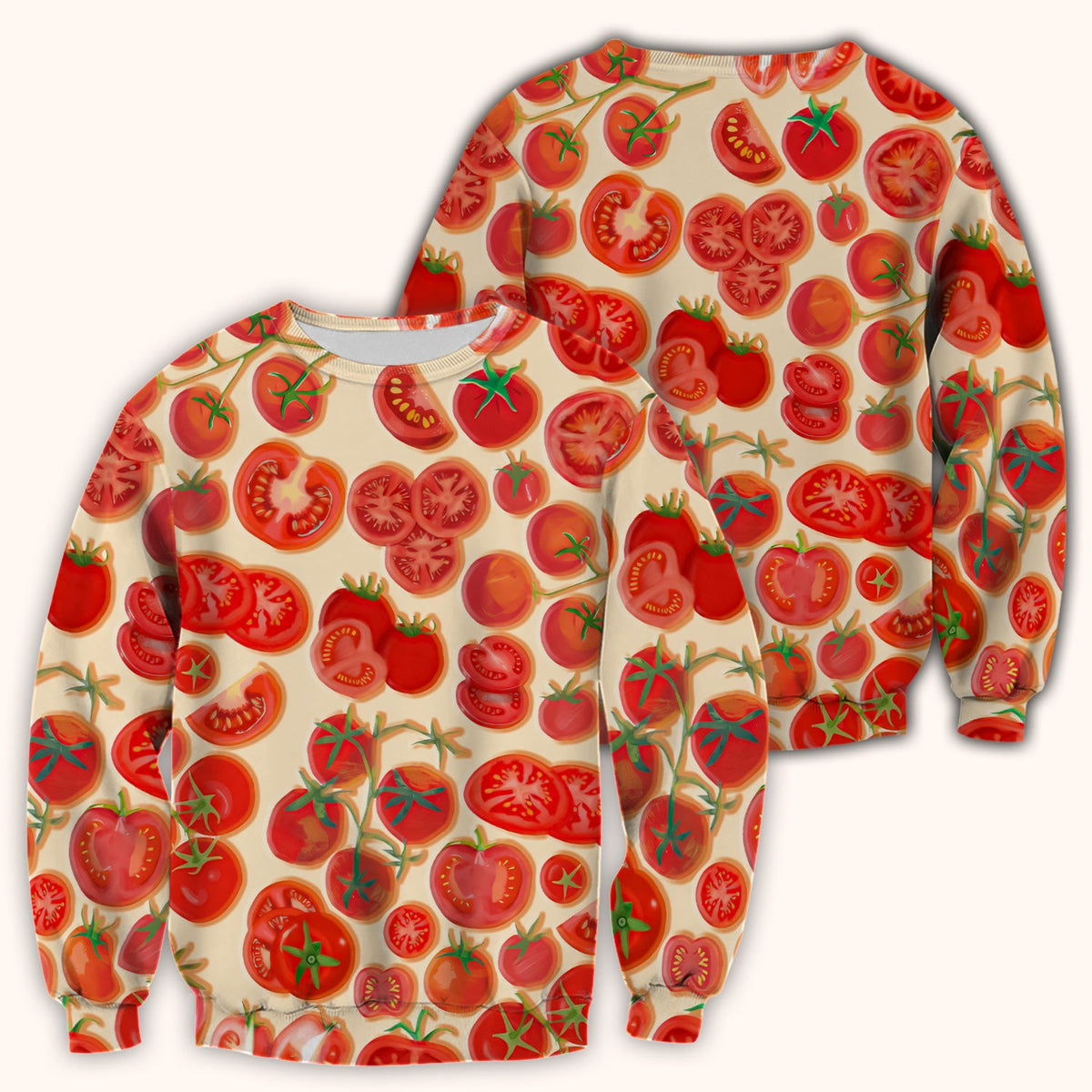 Fresh Cherry Tomato Slices Nurse Scrub Top