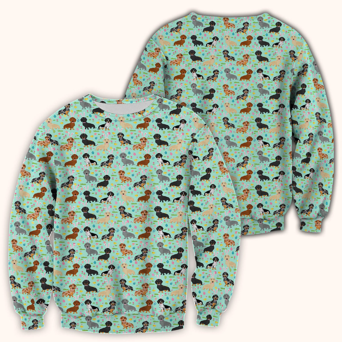 Dachshund Dog Nurse Scrub Top - Easter Gift