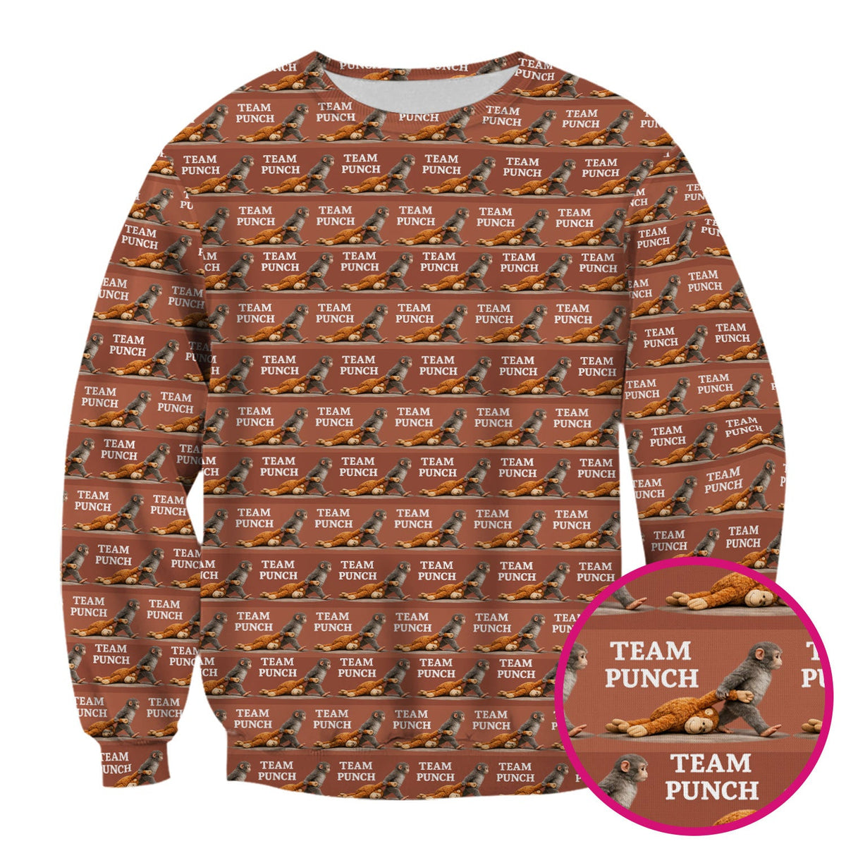 Team Punch Playful Monkey Nurse Scrub Top