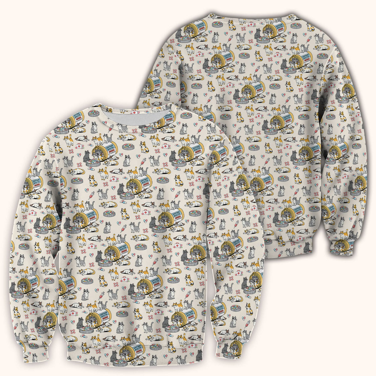 Cat Serotonin Booster Nurse Scrub Top