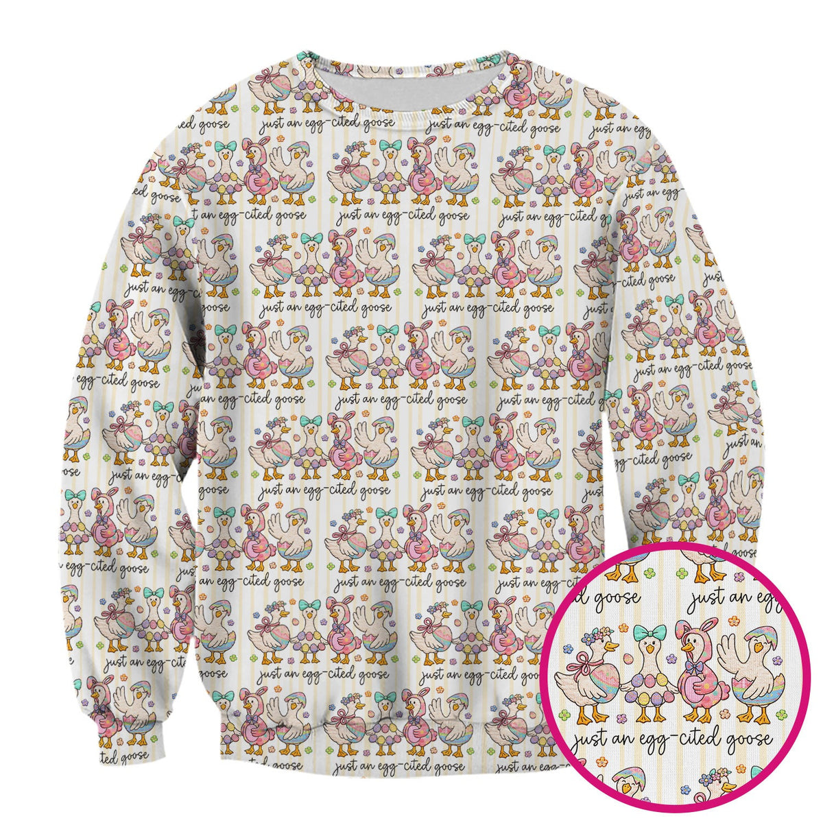Easter Goose Egg Nurse Scrub Top