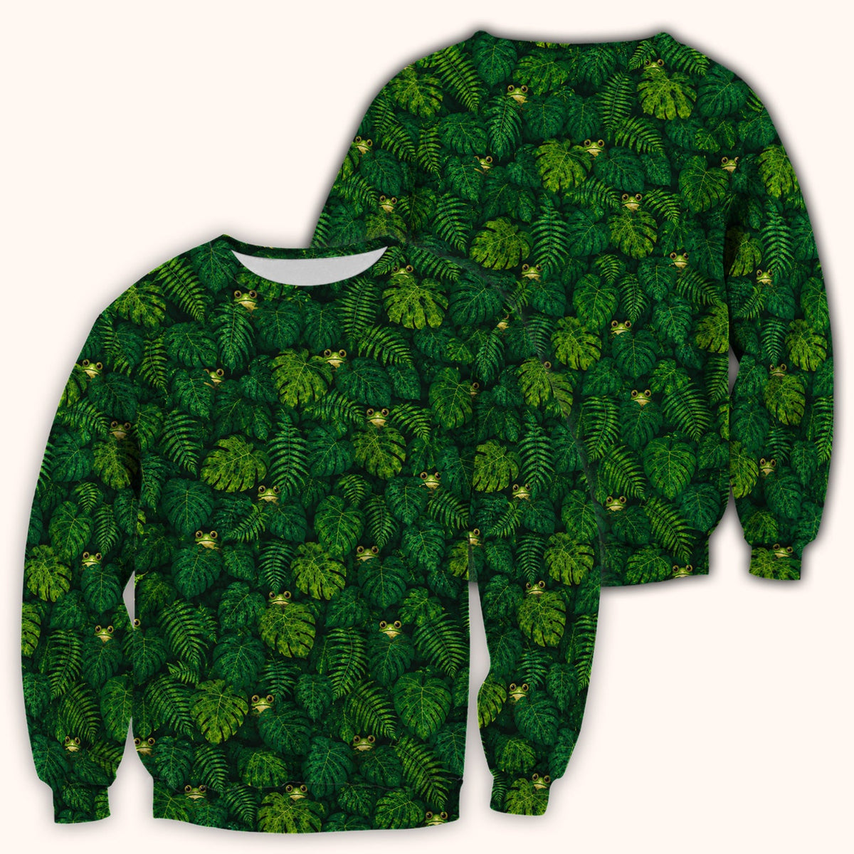 Hidden Frog Jungle Nurse Scrub Top