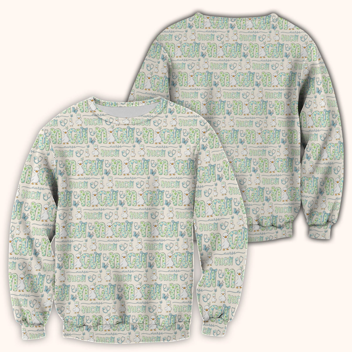 NICU Nurse Duck Scrub Top
