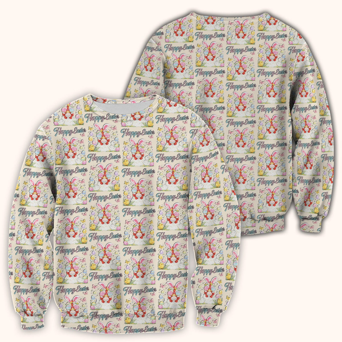 Bunny Eggs Nurse Scrub Top - Easter Gift