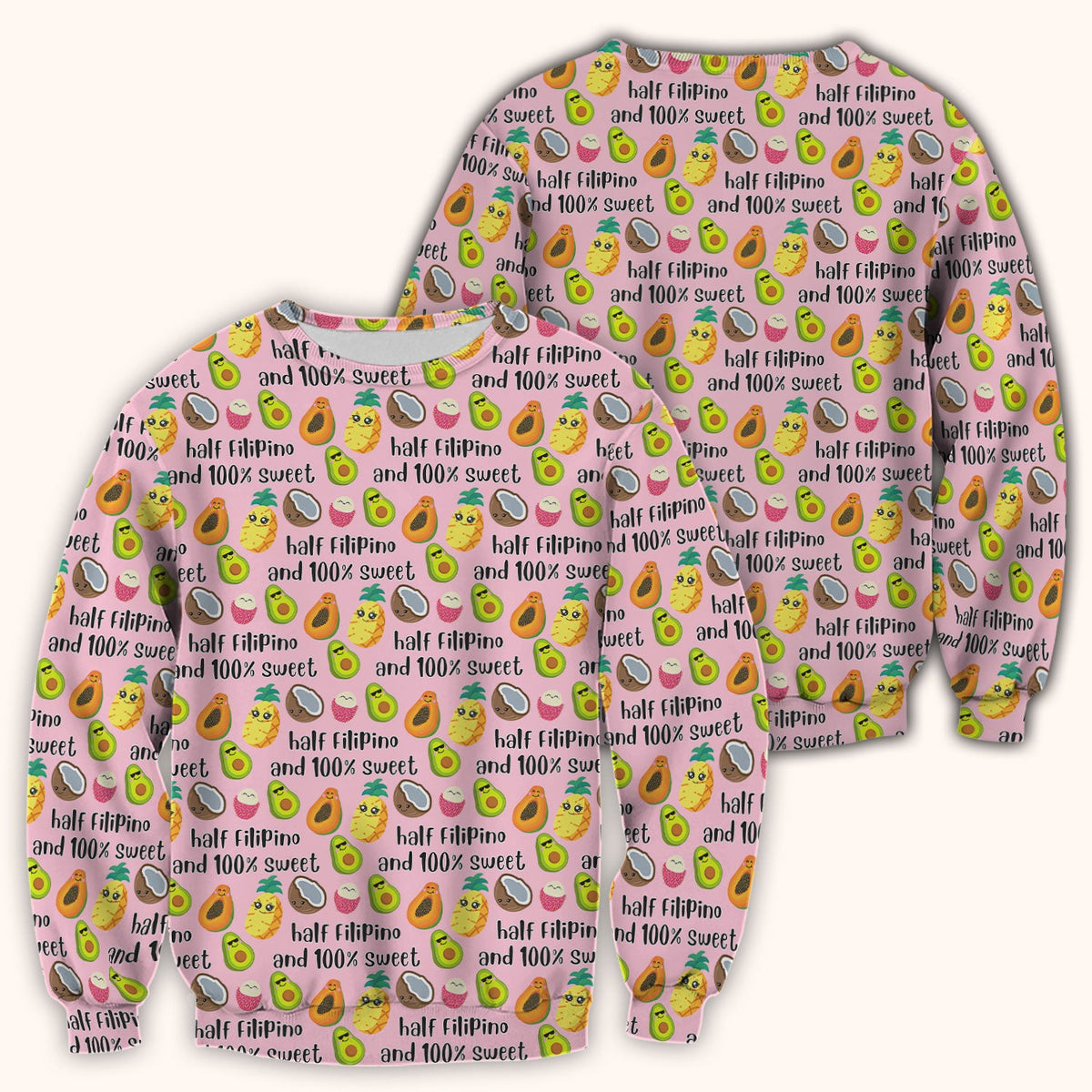 Avocado Fruit Filipino Quote Nurse Scrub Top