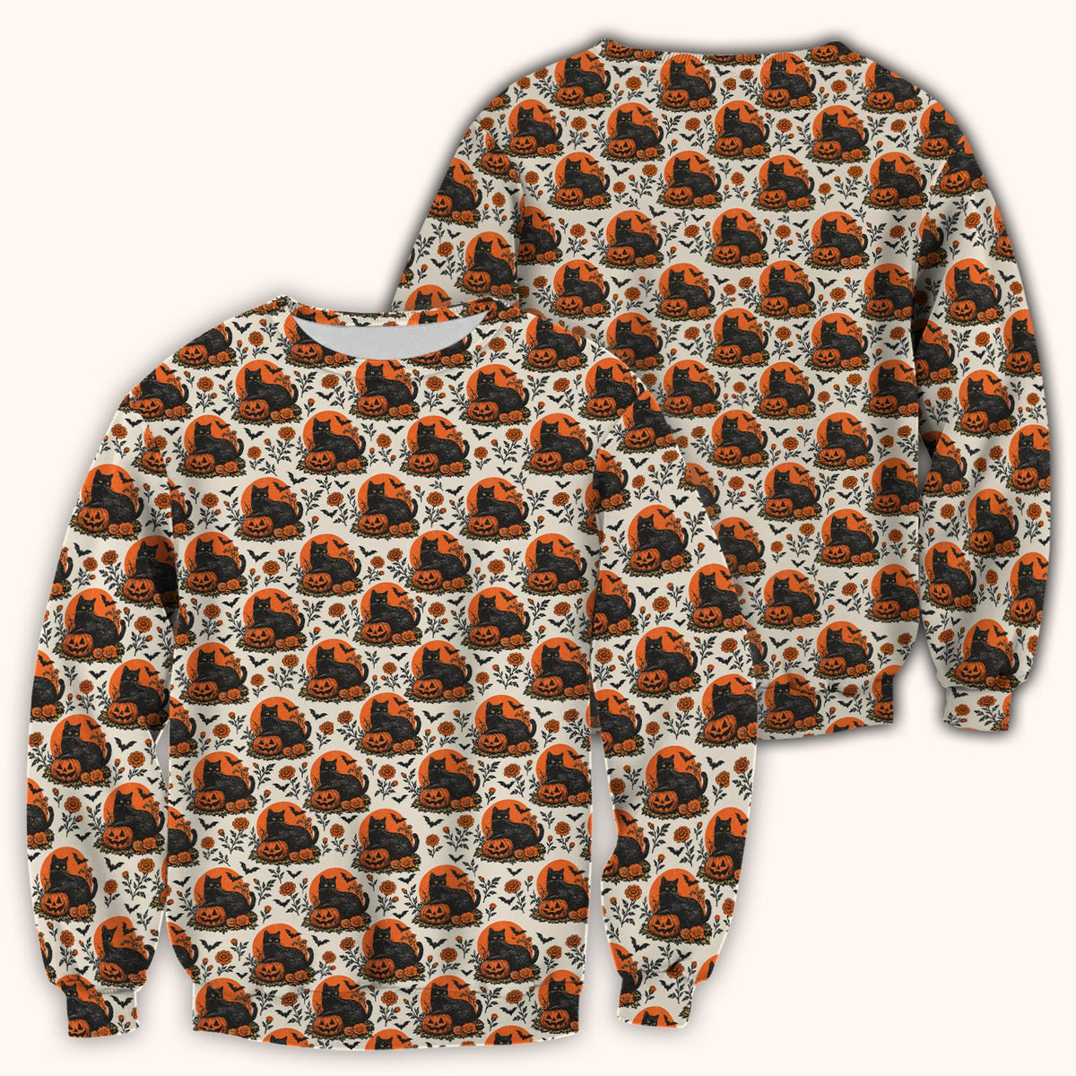 Black Cat Energy Nurse Scrub Top - Halloween Gift