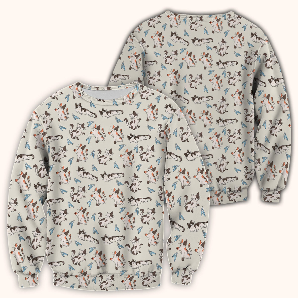 Playful Cats Fish Nurse Scrub Top