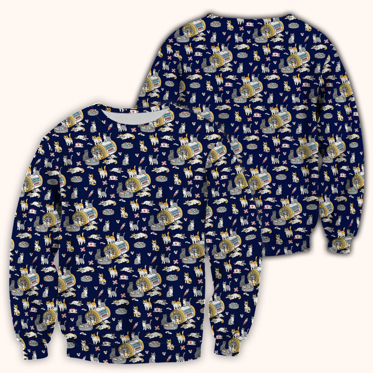 Cat Serotonin Booster Nurse Scrub Top