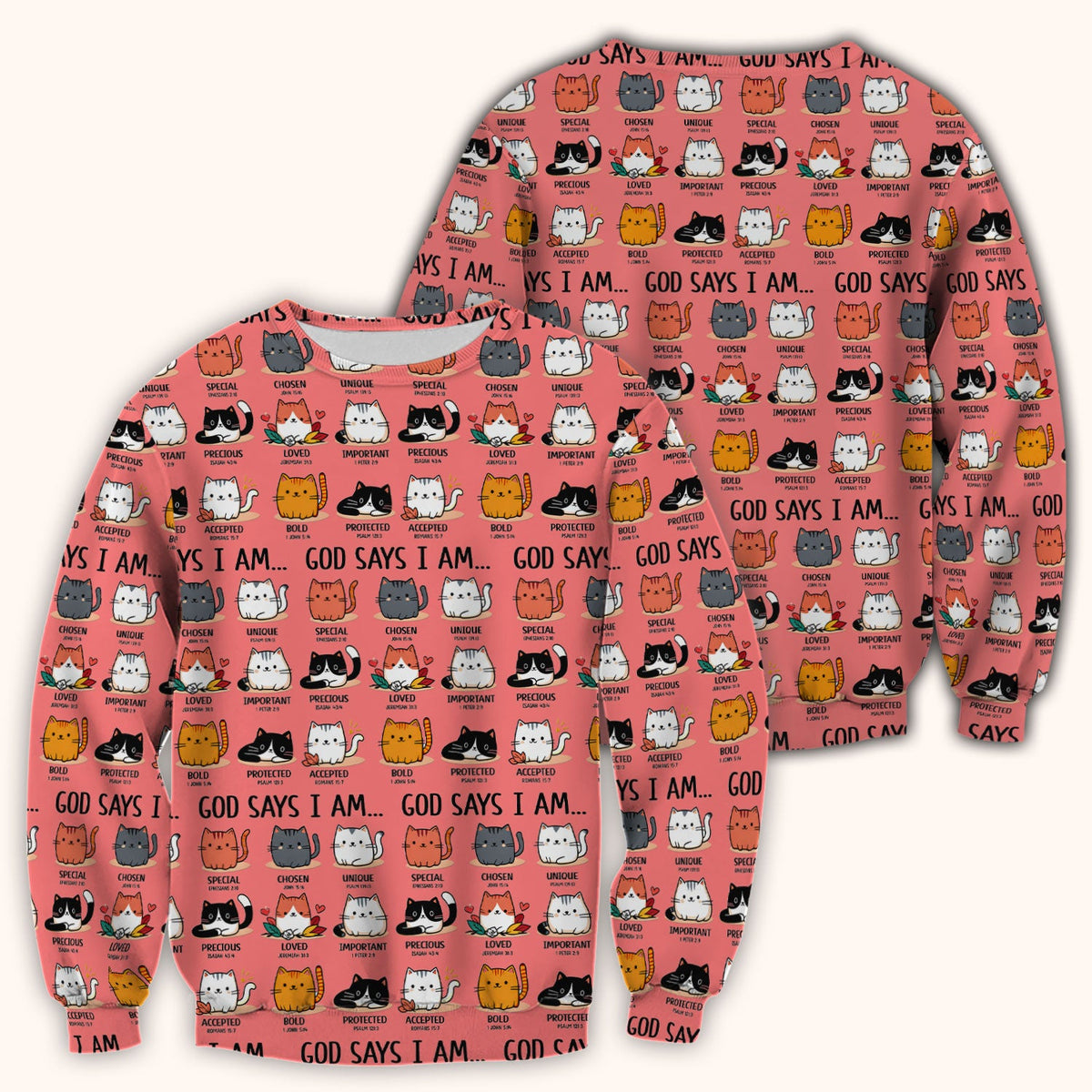 Cat God Says I Am Nurse Scrub Top