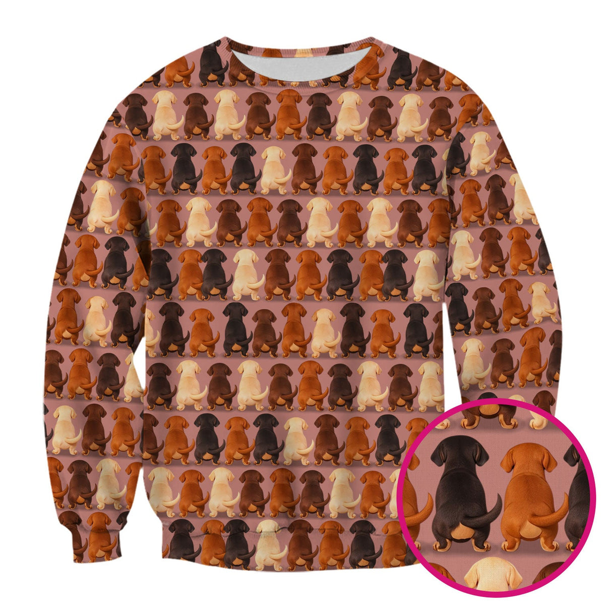 Dachshund Butt Nurse Scrub Top