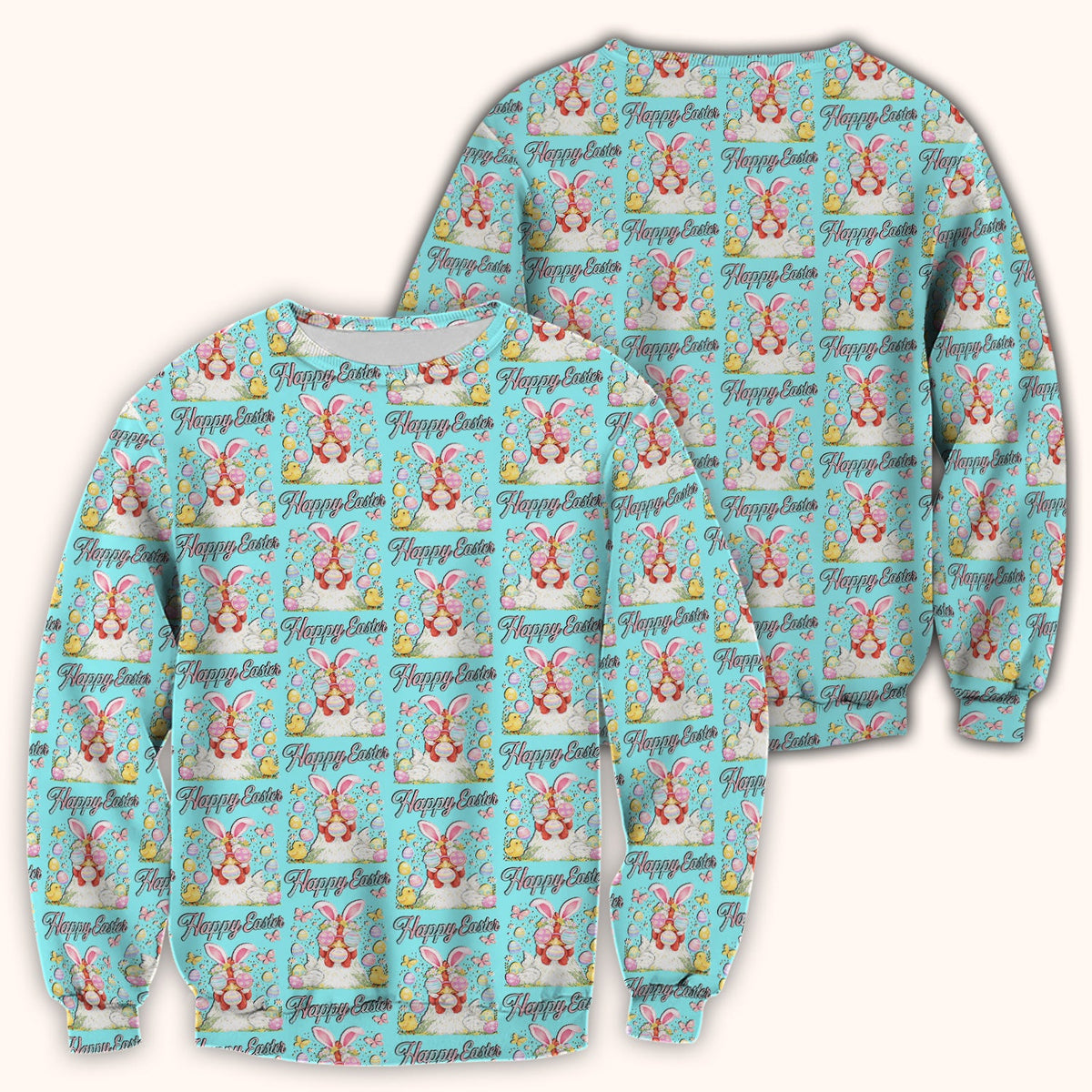 Bunny Eggs Nurse Scrub Top - Easter Gift