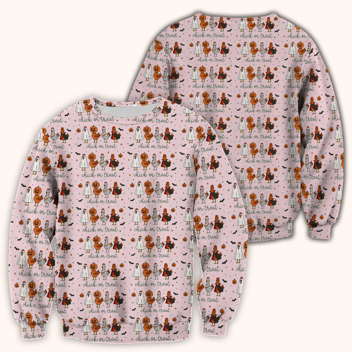 Chick Or Treat Nurse Scrub Top - Halloween Gift