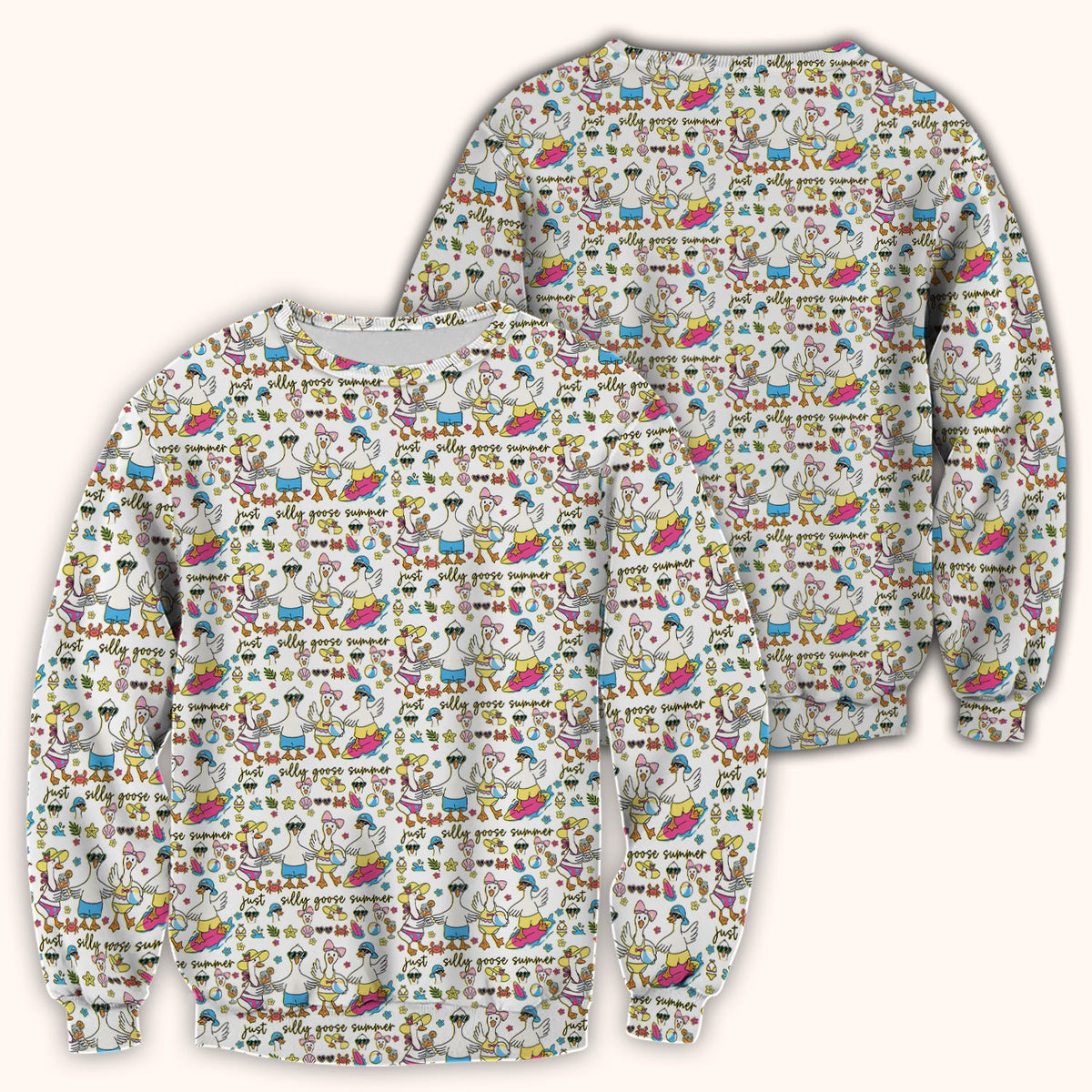 Silly Goose Summer Nurse Scrub Top