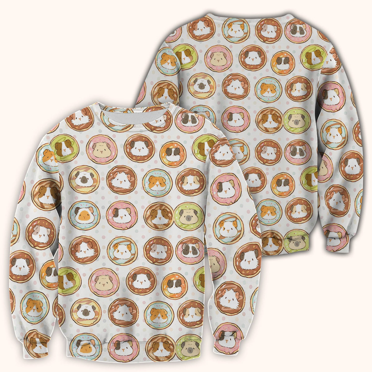 Guinea Pig Donut Nurse Scrub Top