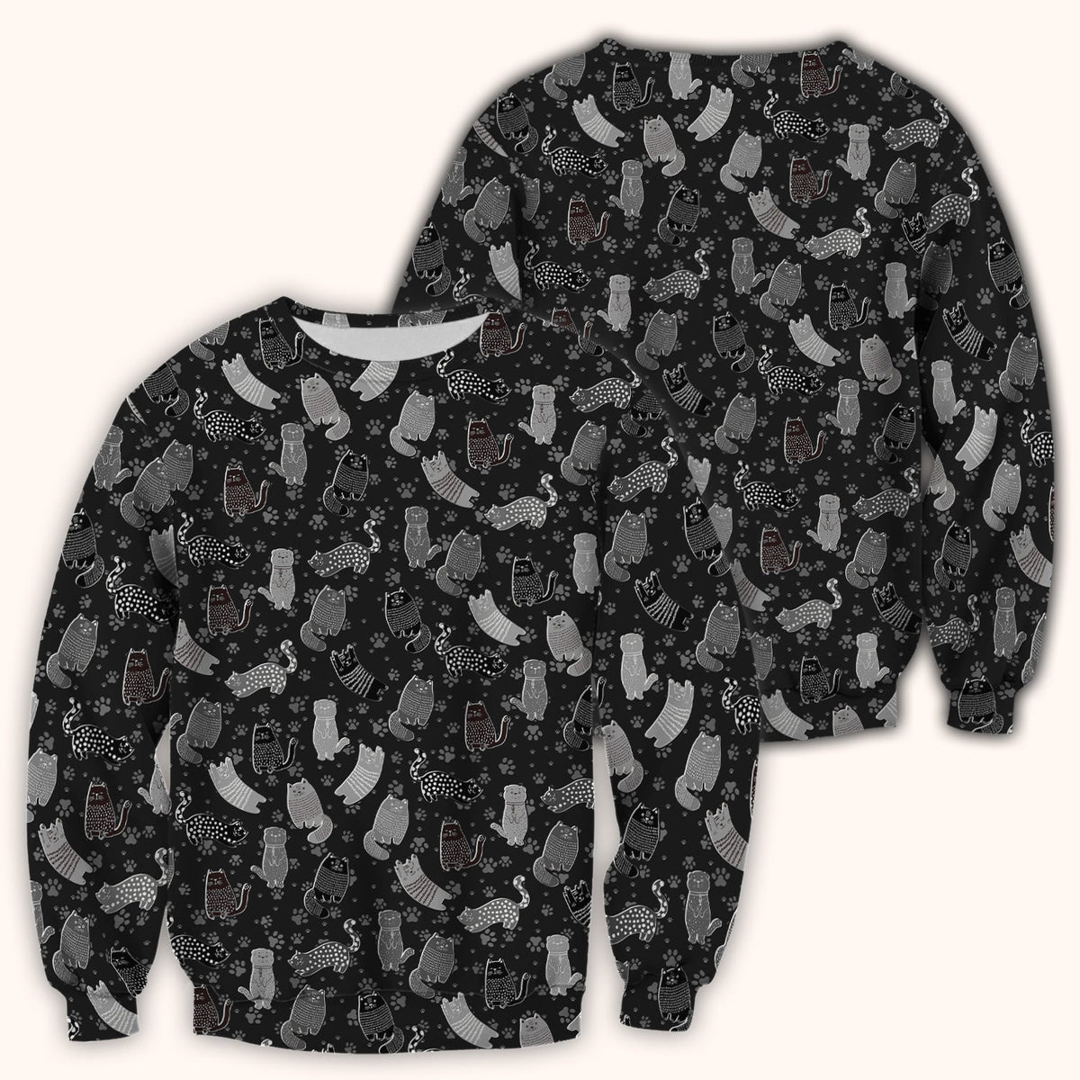 Cat Paw Print Nurse Scrub Top