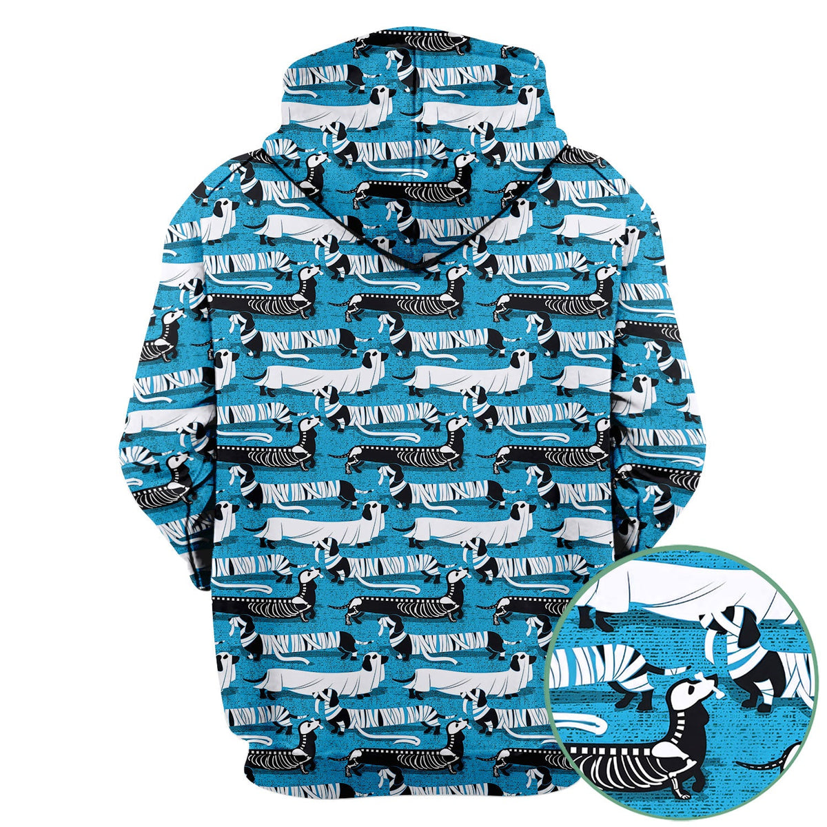 Halloween Dachshund Scrub Top - Funny Dog Skeleton Scrub Shirt Multi Color - Cute Halloween Scrubs Gift for Nurse, CNA, RN, Doctor