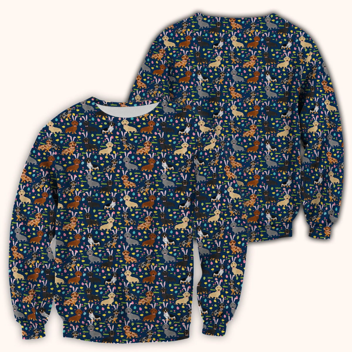 Dachshund Dog Nurse Scrub Top - Easter Gift