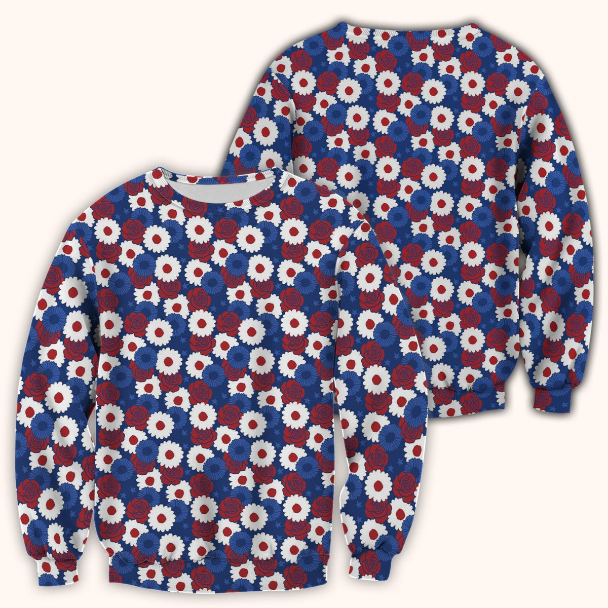 Daisy Rose Floral Nurse Scrub Top