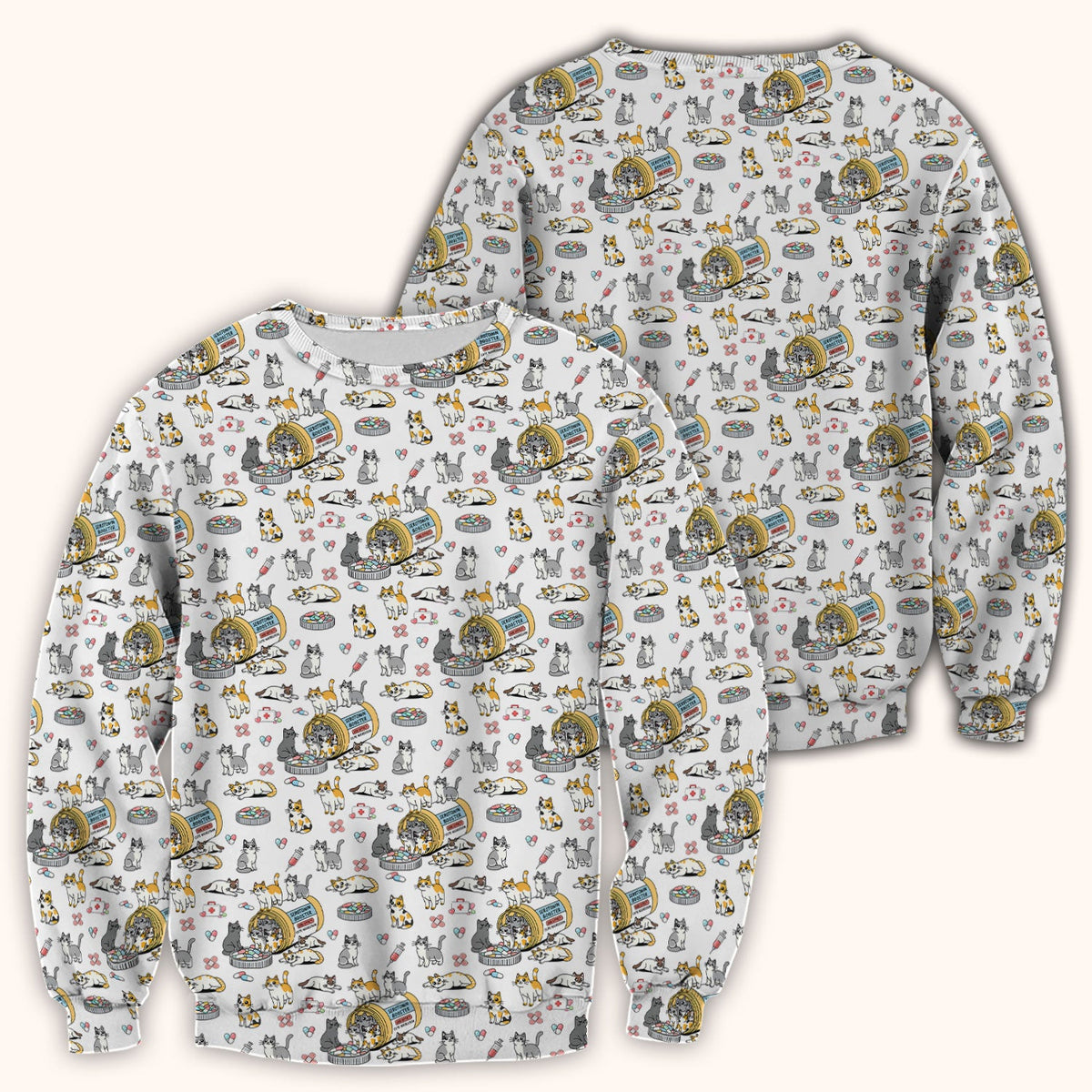 Cat Serotonin Booster Nurse Scrub Top
