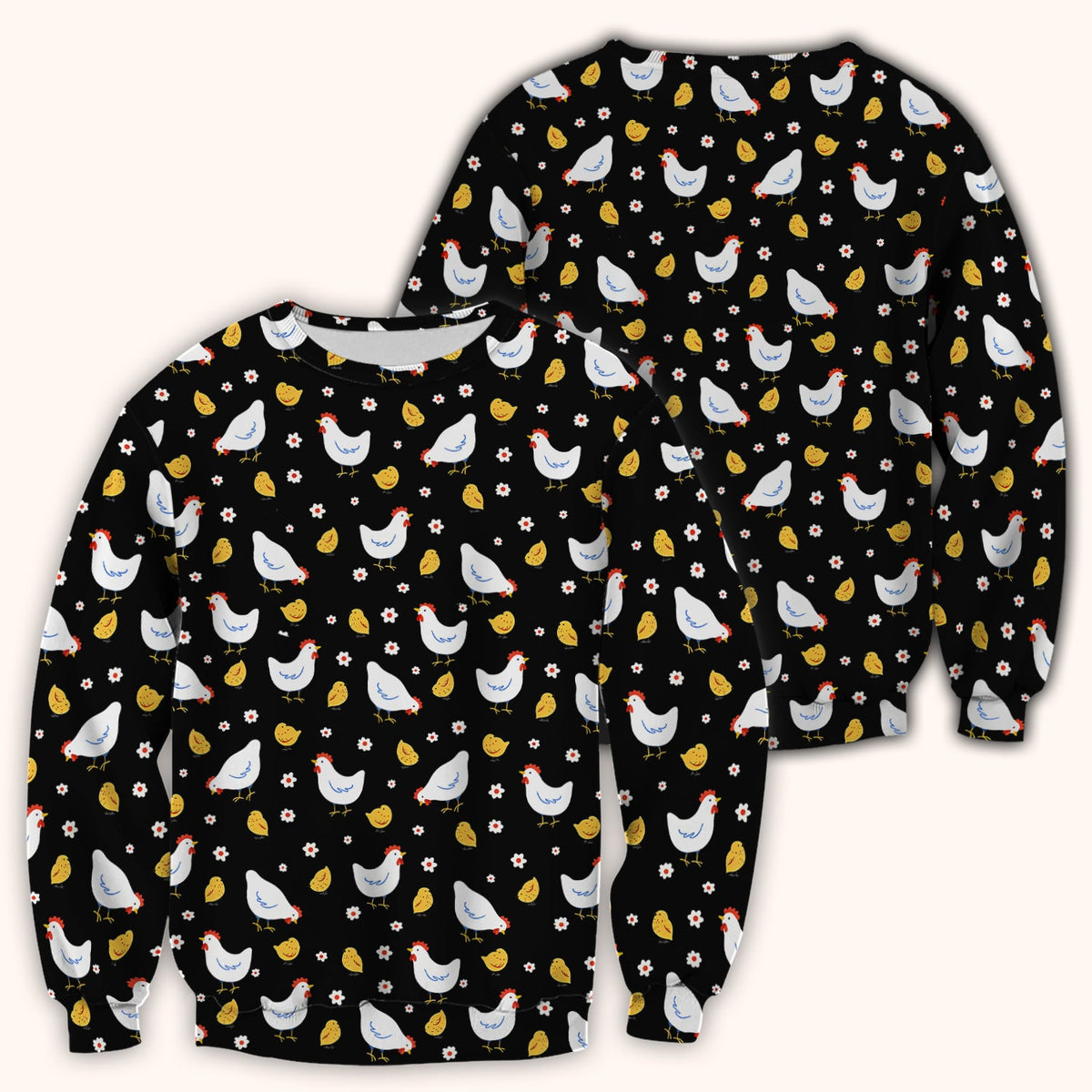Chicken And Cute Chicks Nurse Scrub Top