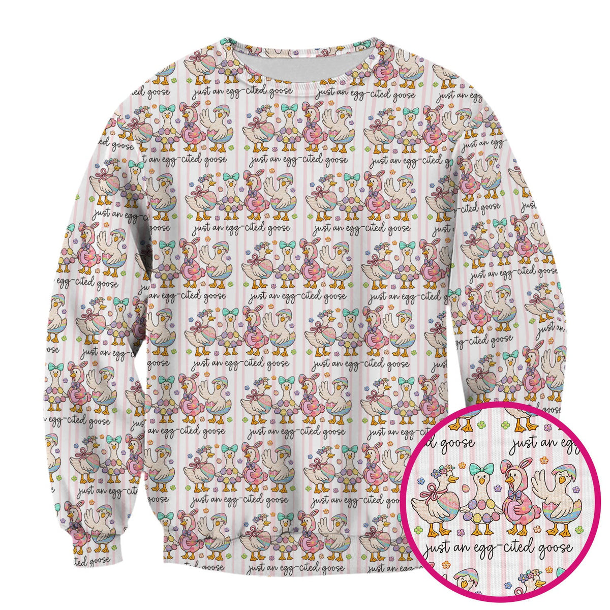 Easter Goose Egg Nurse Scrub Top