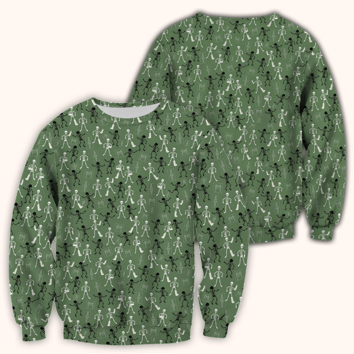 Orthopedic Skeleton Nurse Scrub Top - Halloween Gift