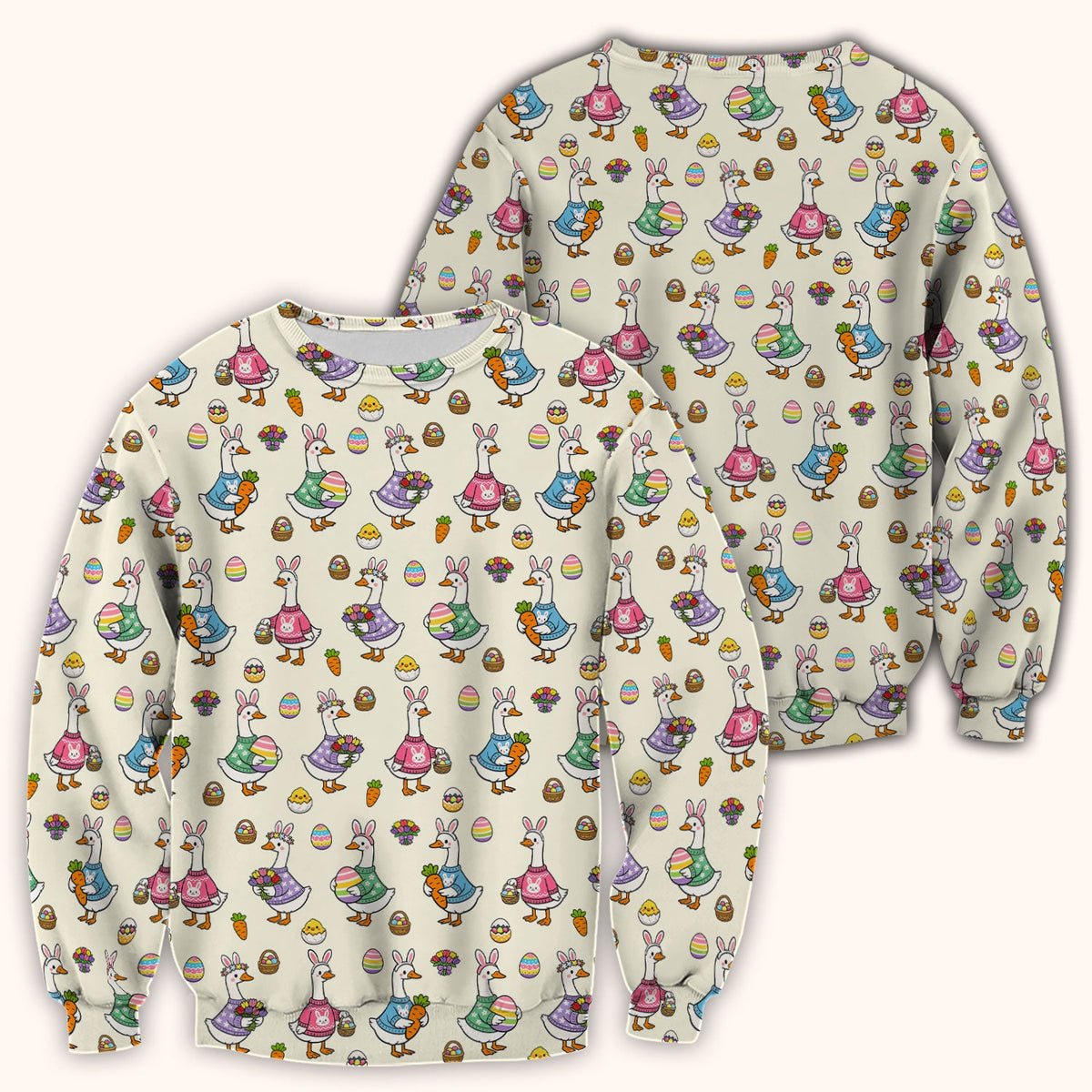Easter Goose Nurse Scrub Top